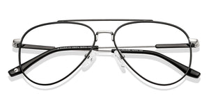 Black Aviator Full Rim Unisex Eyeglasses by John Jacobs Computer Glasses-141709