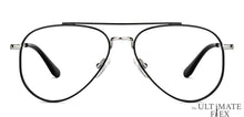 Load image into Gallery viewer, Black Aviator Full Rim Unisex Eyeglasses by John Jacobs Online-148773