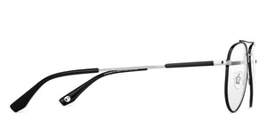 Black Aviator Full Rim Unisex Eyeglasses by John Jacobs Online-148773