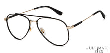 Load image into Gallery viewer, Black Aviator Full Rim Unisex Eyeglasses by John Jacobs-148774