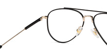 Load image into Gallery viewer, Black Aviator Full Rim Unisex Eyeglasses by John Jacobs-148774