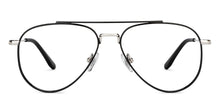 Load image into Gallery viewer, Black Aviator Full Rim Unisex Eyeglasses by John Jacobs-201393