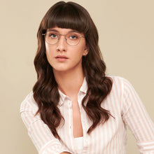 Load image into Gallery viewer, Gunmetal Round Full Rim Unisex Eyeglasses by John Jacobs-137362