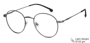 Gunmetal Round Full Rim Unisex Eyeglasses by John Jacobs-137362
