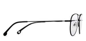 Black Aviator Full Rim Unisex Eyeglasses by John Jacobs-147689
