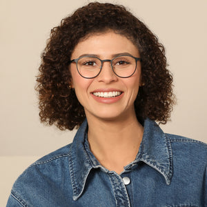 Black Round Full Rim Unisex Eyeglasses by John Jacobs-130540