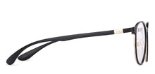 Load image into Gallery viewer, Black Round Full Rim Unisex Eyeglasses by John Jacobs-130540