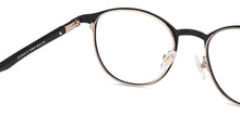Load image into Gallery viewer, Black Round Full Rim Unisex Eyeglasses by John Jacobs-130540