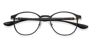 Black Round Full Rim Unisex Eyeglasses by John Jacobs-130540