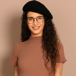 Black Hexagonal Full Rim Unisex Eyeglasses by John Jacobs Computer Glasses-141861