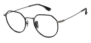 Black Hexagonal Full Rim Unisex Eyeglasses by John Jacobs Computer Glasses-141861