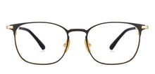 Load image into Gallery viewer, Gold Square Full Rim Unisex Eyeglasses by John Jacobs Computer Glasses-141859