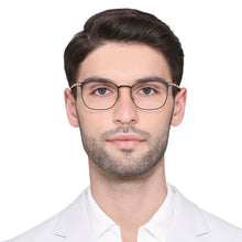 Load image into Gallery viewer, Gold Square Full Rim Unisex Eyeglasses by John Jacobs Computer Glasses-141859