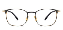 Load image into Gallery viewer, Gold Square Full Rim Unisex Eyeglasses by John Jacobs-131413