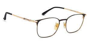 Gold Square Full Rim Unisex Eyeglasses by John Jacobs-131413
