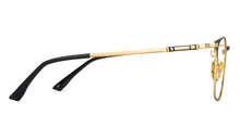 Load image into Gallery viewer, Gold Square Full Rim Unisex Eyeglasses by John Jacobs-131413