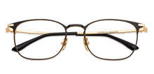 Load image into Gallery viewer, Gold Square Full Rim Unisex Eyeglasses by John Jacobs-131413
