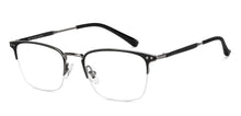 Load image into Gallery viewer, Black Wayfarer Half Rim Unisex Eyeglasses by John Jacobs-147697