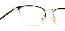Load image into Gallery viewer, Black Wayfarer Half Rim Unisex Eyeglasses by John Jacobs-147698
