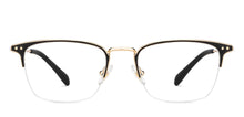 Load image into Gallery viewer, Black Wayfarer Half Rim Unisex Eyeglasses by John Jacobs-147698