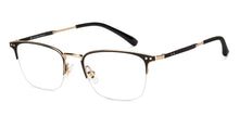 Load image into Gallery viewer, Black Wayfarer Half Rim Unisex Eyeglasses by John Jacobs-147698