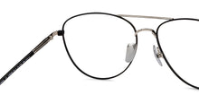 Load image into Gallery viewer, Black Aviator Full Rim Unisex Eyeglasses by John Jacobs-148383