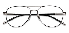 Load image into Gallery viewer, Black Aviator Full Rim Unisex Eyeglasses by John Jacobs-148383