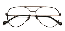 Load image into Gallery viewer, Gunmetal Aviator Full Rim Unisex Eyeglasses by John Jacobs Computer Glasses-141849