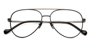 Gunmetal Aviator Full Rim Unisex Eyeglasses by John Jacobs Computer Glasses-141849