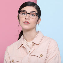 Load image into Gallery viewer, Dual Color Rectangle Full Rim Unisex Eyeglasses by John Jacobs-131248