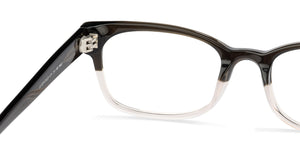 Dual Color Rectangle Full Rim Unisex Eyeglasses by John Jacobs-131248