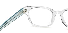 Load image into Gallery viewer, Transparent Rectangle Full Rim Unisex Eyeglasses by John Jacobs Computer Glasses-141846