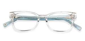 Transparent Rectangle Full Rim Unisex Eyeglasses by John Jacobs Computer Glasses-141846