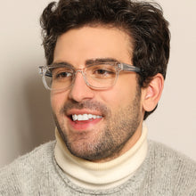 Load image into Gallery viewer, Transparent Rectangle Full Rim Unisex Eyeglasses by John Jacobs Computer Glasses-141846
