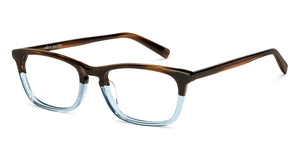 Dual Color Rectangle Full Rim Unisex Eyeglasses by John Jacobs Computer Glasses-141844
