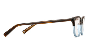 Dual Color Rectangle Full Rim Unisex Eyeglasses by John Jacobs Computer Glasses-141844