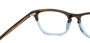 Dual Color Rectangle Full Rim Unisex Eyeglasses by John Jacobs Computer Glasses-141844