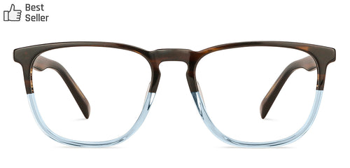 Dual Color Wayfarer Full Rim Unisex Eyeglasses by John Jacobs-131257