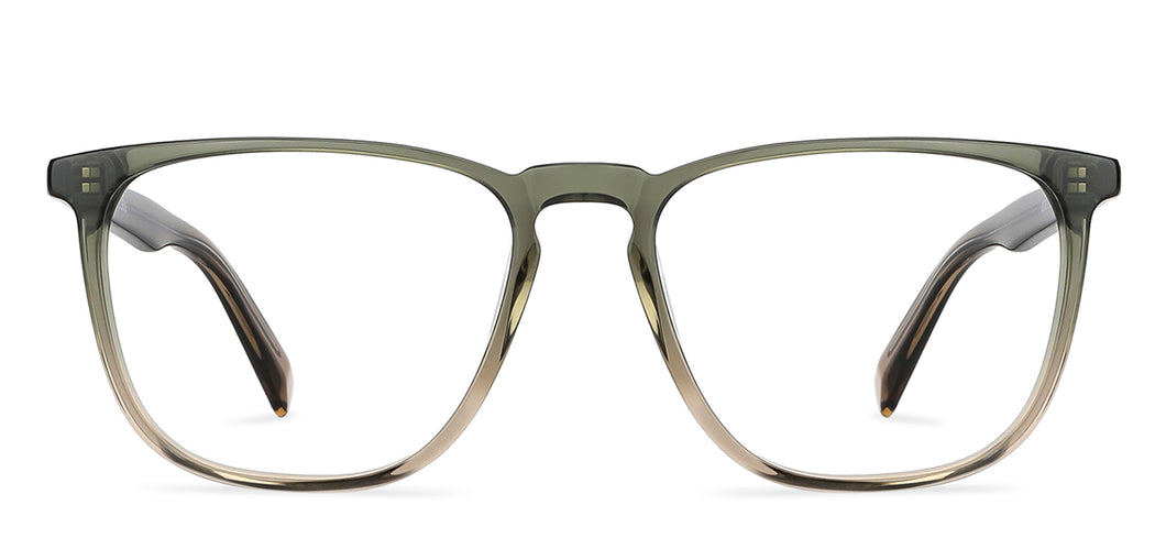 Green Wayfarer Full Rim Unisex Eyeglasses by John Jacobs-148315