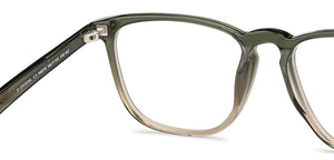 Green Wayfarer Full Rim Unisex Eyeglasses by John Jacobs-148315