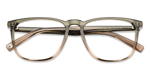 Green Wayfarer Full Rim Unisex Eyeglasses by John Jacobs-148315