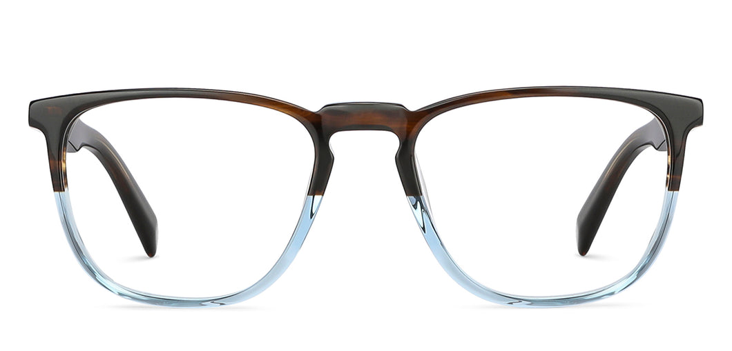 Brown Wayfarer Full Rim Unisex Eyeglasses by John Jacobs-148310