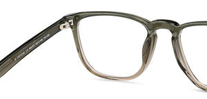 Green Wayfarer Full Rim Unisex Eyeglasses by John Jacobs-148312