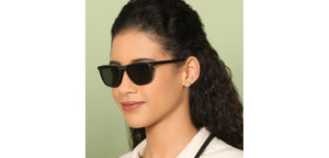 Black Square Full Rim Unisex Eyeglasses by John Jacobs JJ-131349