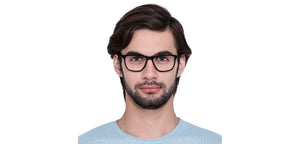 Black Square Full Rim Unisex Eyeglasses by John Jacobs JJ-131349