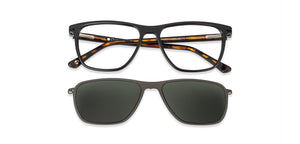 Black Square Full Rim Unisex Eyeglasses by John Jacobs JJ-131349