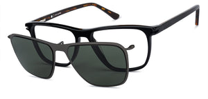 Black Square Full Rim Unisex Eyeglasses by John Jacobs JJ-131349