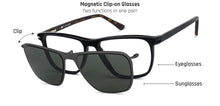Load image into Gallery viewer, Black Square Full Rim Unisex Eyeglasses by John Jacobs JJ-131349
