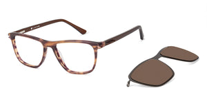 Brown Square Full Rim Unisex Eyeglasses by John Jacobs JJ-131351