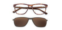Load image into Gallery viewer, Brown Square Full Rim Unisex Eyeglasses by John Jacobs JJ-131351